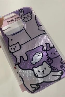 Cat Metallic Phone Case