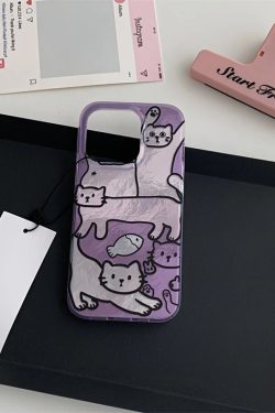 Cat Metallic Phone Case