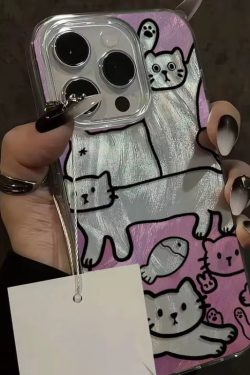 Cat Metallic Phone Case