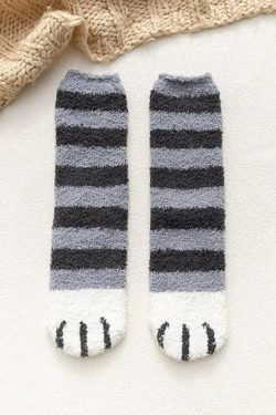 Cat Paw Plush Socks