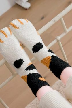 Cat Paw Plush Socks