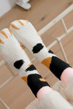 Cat Paw Plush Socks
