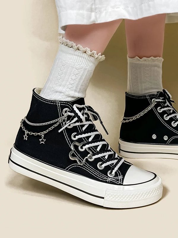 Chain with Stars Canvas Shoes