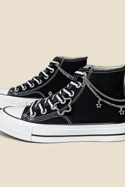 Chain with Stars Canvas Shoes