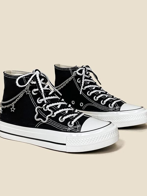 Chain with Stars Canvas Shoes