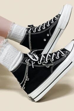 Chain with Stars Canvas Shoes