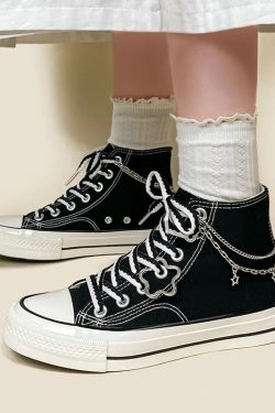 Chain with Stars Canvas Shoes