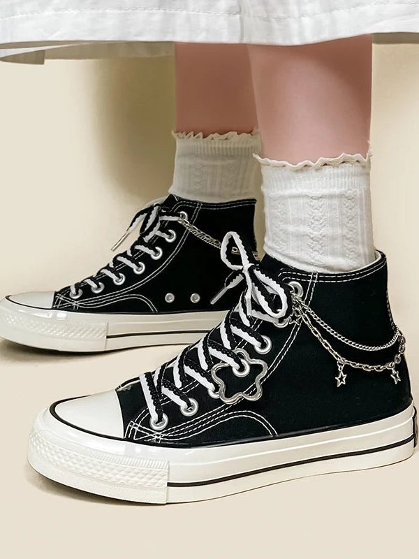 Chain with Stars Canvas Shoes