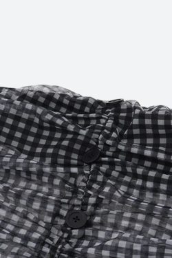 Checkered Strapless Top & Mini Skirt Two Piece Set