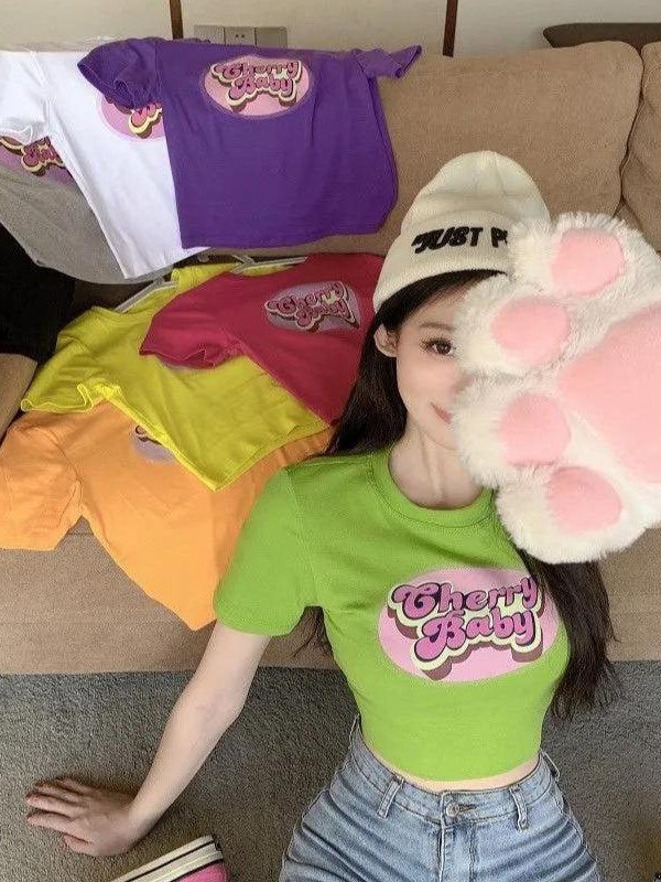 Cherry Baby Crop Top