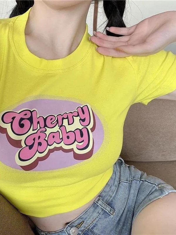 Cherry Baby Crop Top