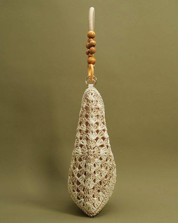 Chic Beige Hollow Out Straw Woven Women Shoulder Bags