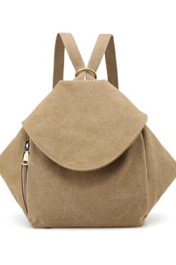 Chic Blue Solid Large Capacity Canvas Satchel Handbag