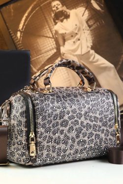 Chic Zircon Large Capacity Faux Leather Women Handbags