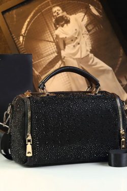 Chic Zircon Large Capacity Faux Leather Women Handbags