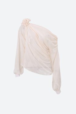 Chiffon One Shoulder Top