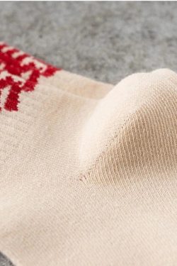 Chinese Graphic Crew Socks