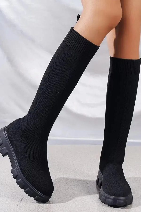 Chunky Sock Boots
