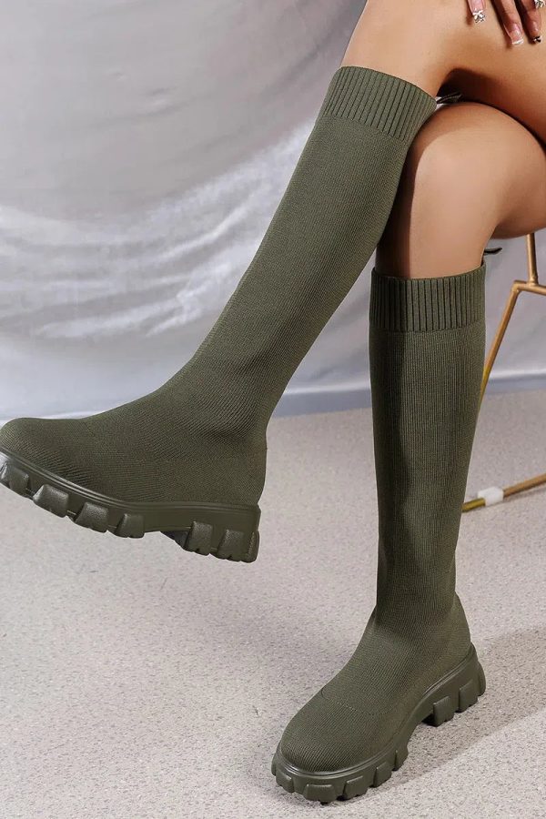 Chunky Sock Boots