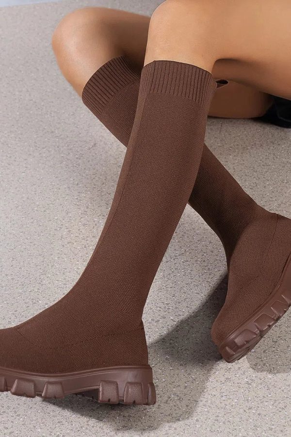 Chunky Sock Boots