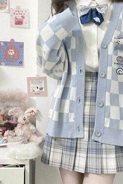 Cinnamoroll Buttoned Blue Cardigan