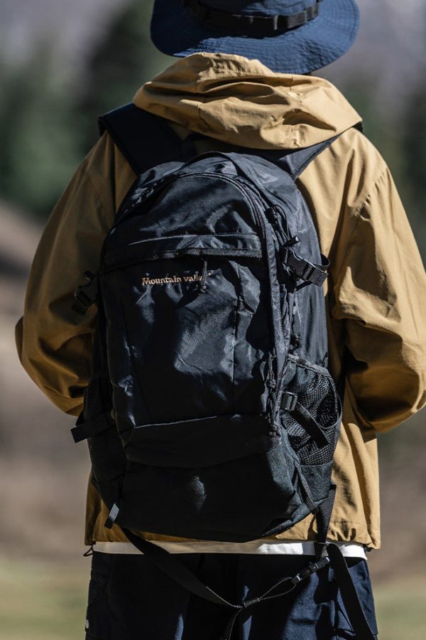 Classic Brown Large Capacity Solid Durable Backpack Bag