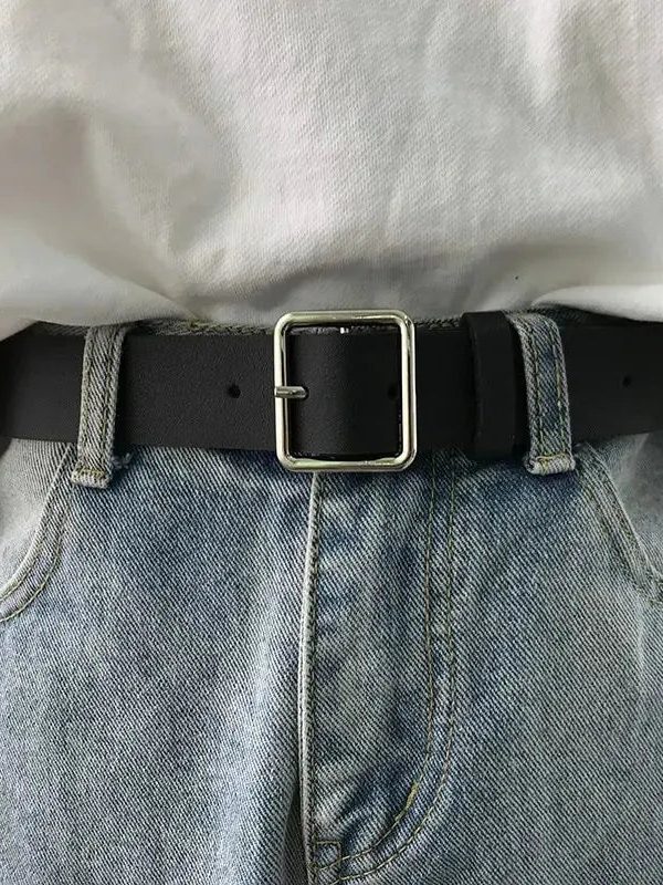 Classic Faux Leather Belt