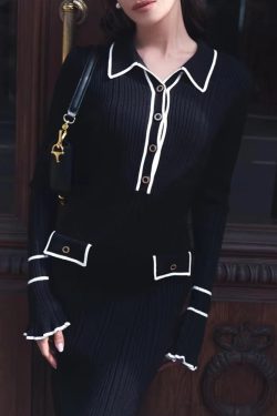 Classic Ribbed Midi Dress