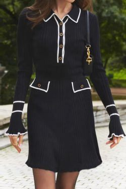 Classic Ribbed Midi Dress