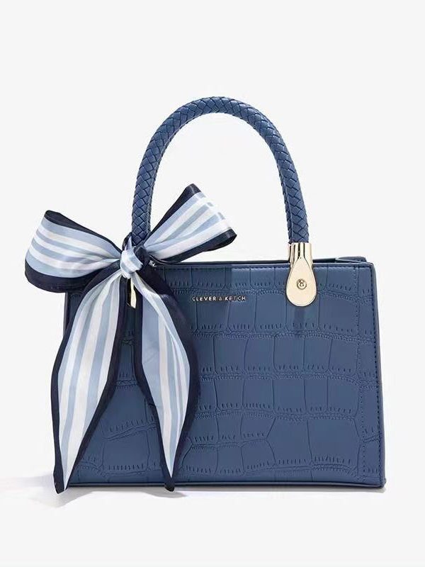 Classy Red Versatile Faux Leather Tote Handbag