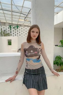 Cloud Monster Mesh Top