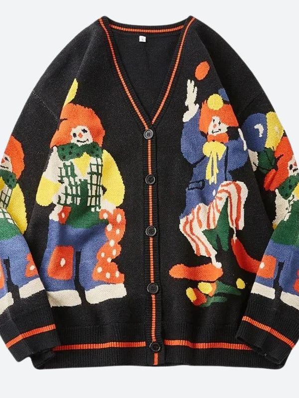 Clowns Knitted Cardigan