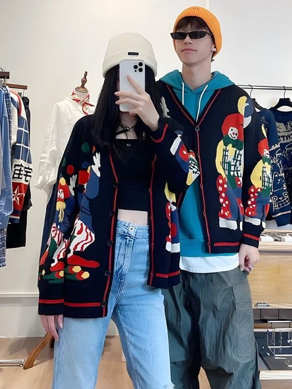 Clowns Knitted Cardigan