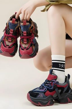 Color Block Platform Sneakers