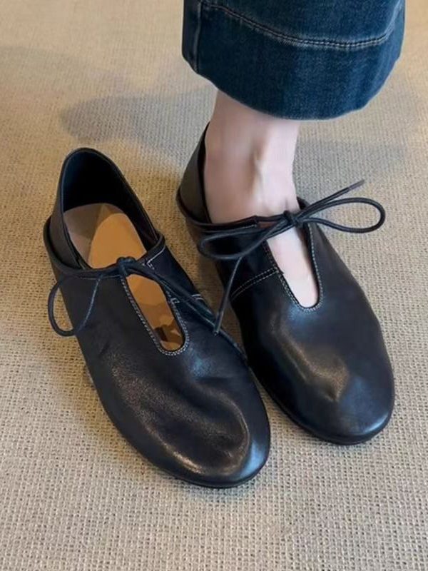 Comfortable Splicing Flat Shoes For Women Blue Faux Leather