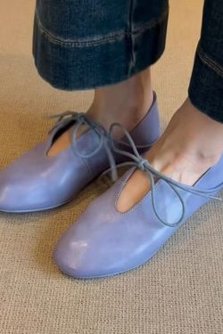 Comfortable Splicing Flat Shoes For Women Blue Faux Leather