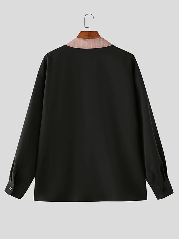 Contrast Collar Shirt