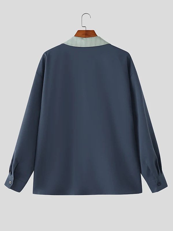 Contrast Collar Shirt