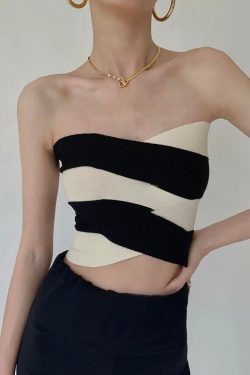 Contrast Color Tube Top