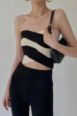 Contrast Color Tube Top