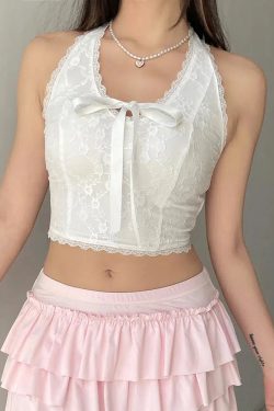 Coquette Bow Halter Neck Top
