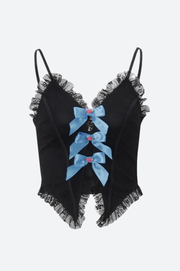 Coquette Bow Lace Top