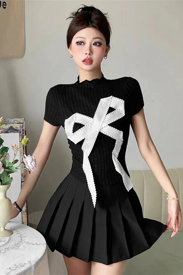 Coquette Bow Patch Tee