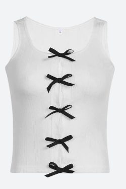 Coquette Bow Pointelle Top