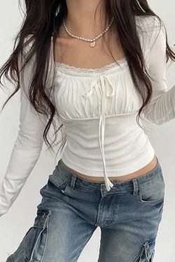 Coquette Bow Ruched Bust Top