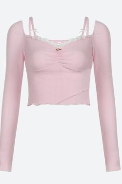 Coquette Bow Straps Ruched Top