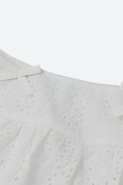 Coquette Broderie Anglaise Top & Mini Skirt Two Piece Set