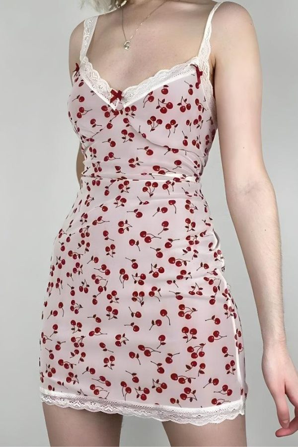 Coquette Cherry Mini Dress