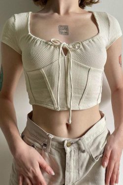 Coquette Cropped Corset Top