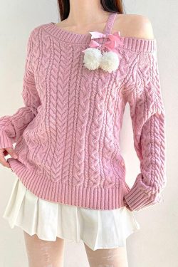 Coquette Cut-Out Knit Sweater